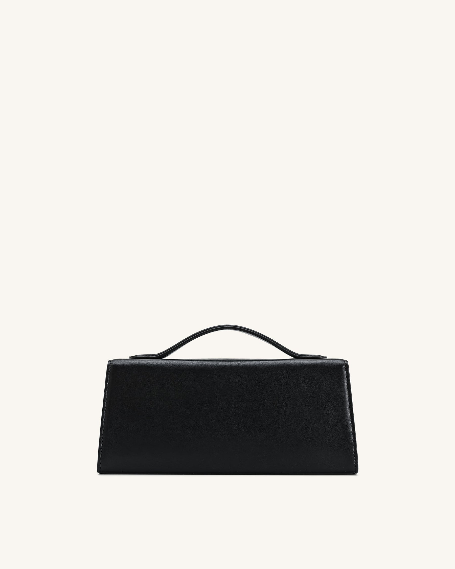 Lena Metal Rope Knot Top Handle Bag - Black