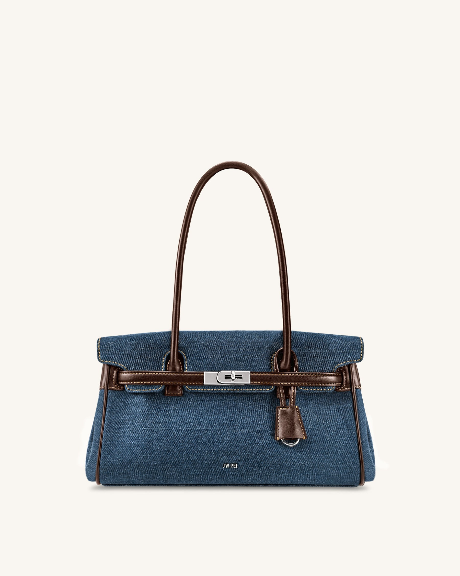 Yara Denim Shoulder Bag - Blue
