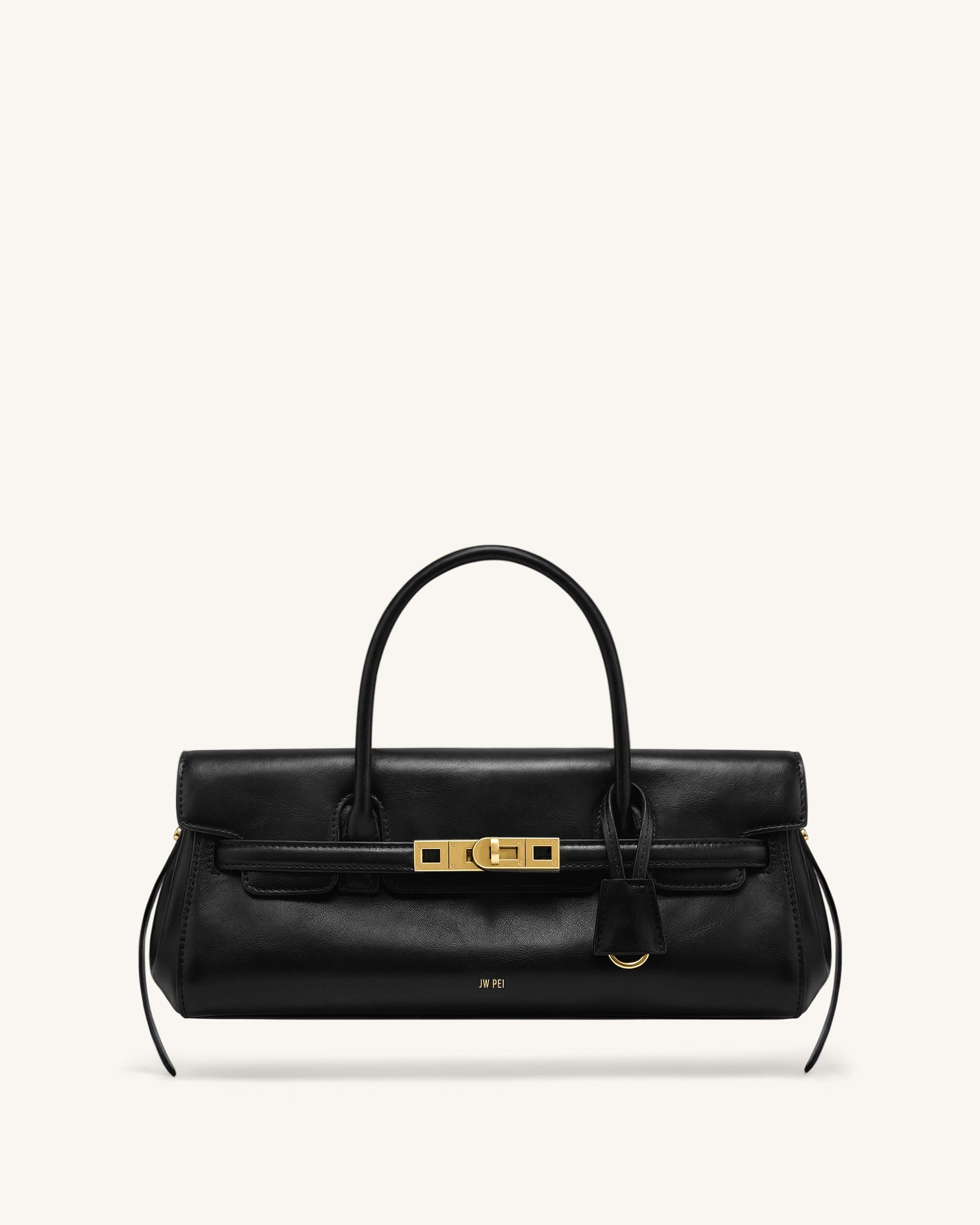 Yara Small Top Handle Shoulder Bag - Black