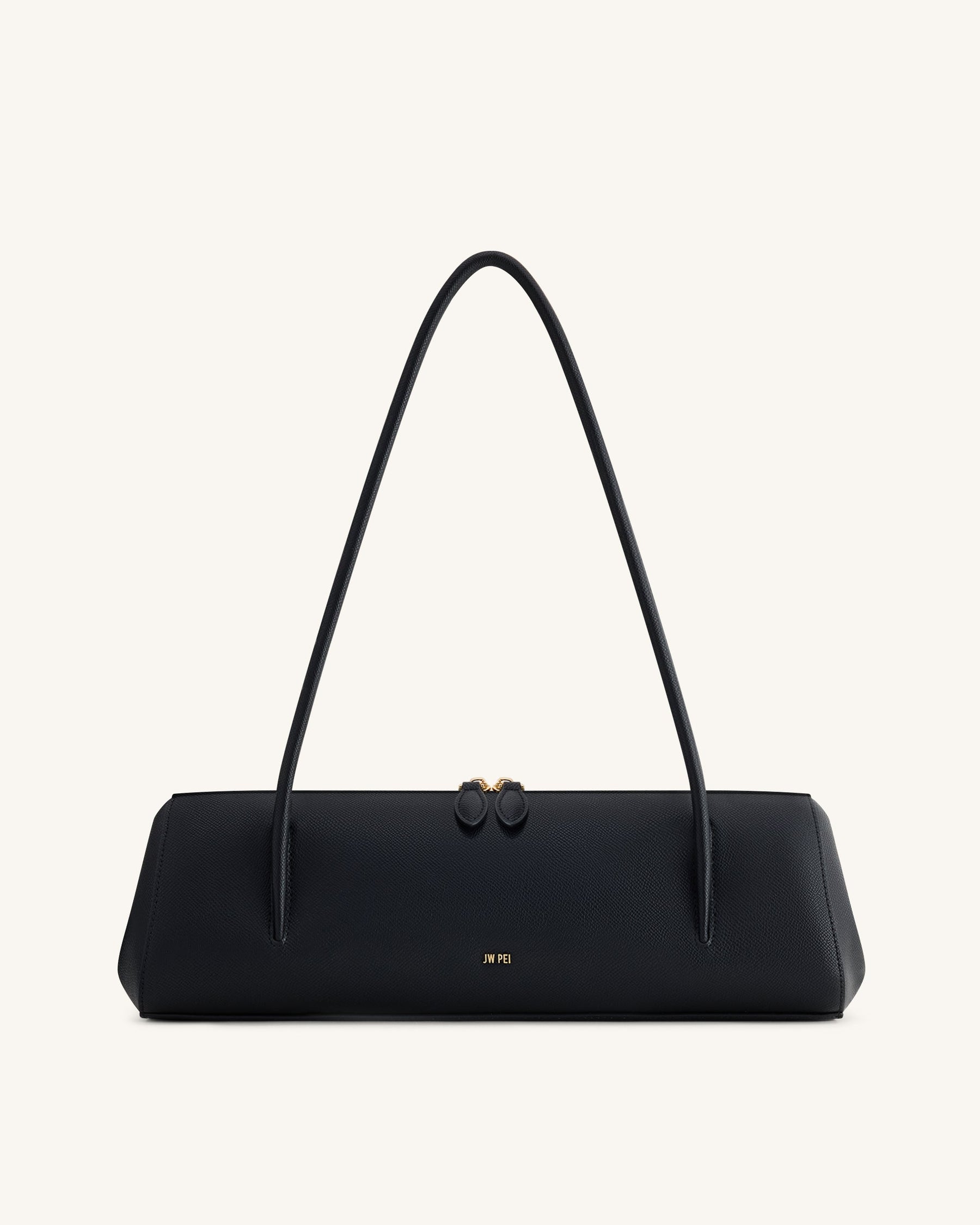 Nova Minimalist Shoulder Bag - Jet Black