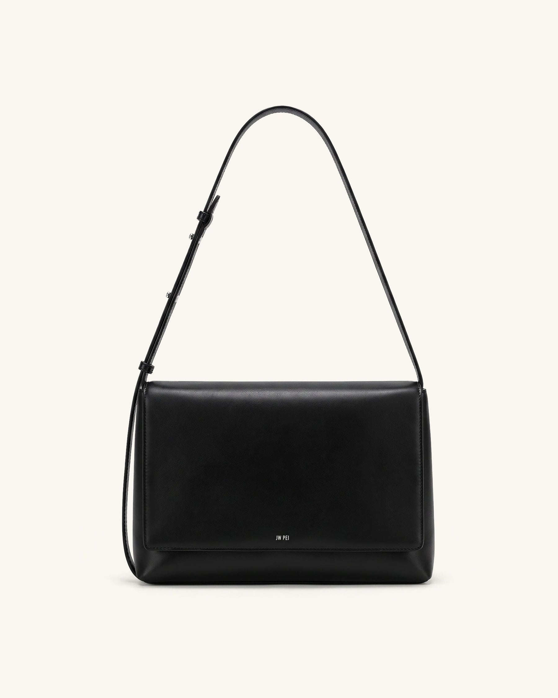 Isolde Flap Shoulder Bag - Black