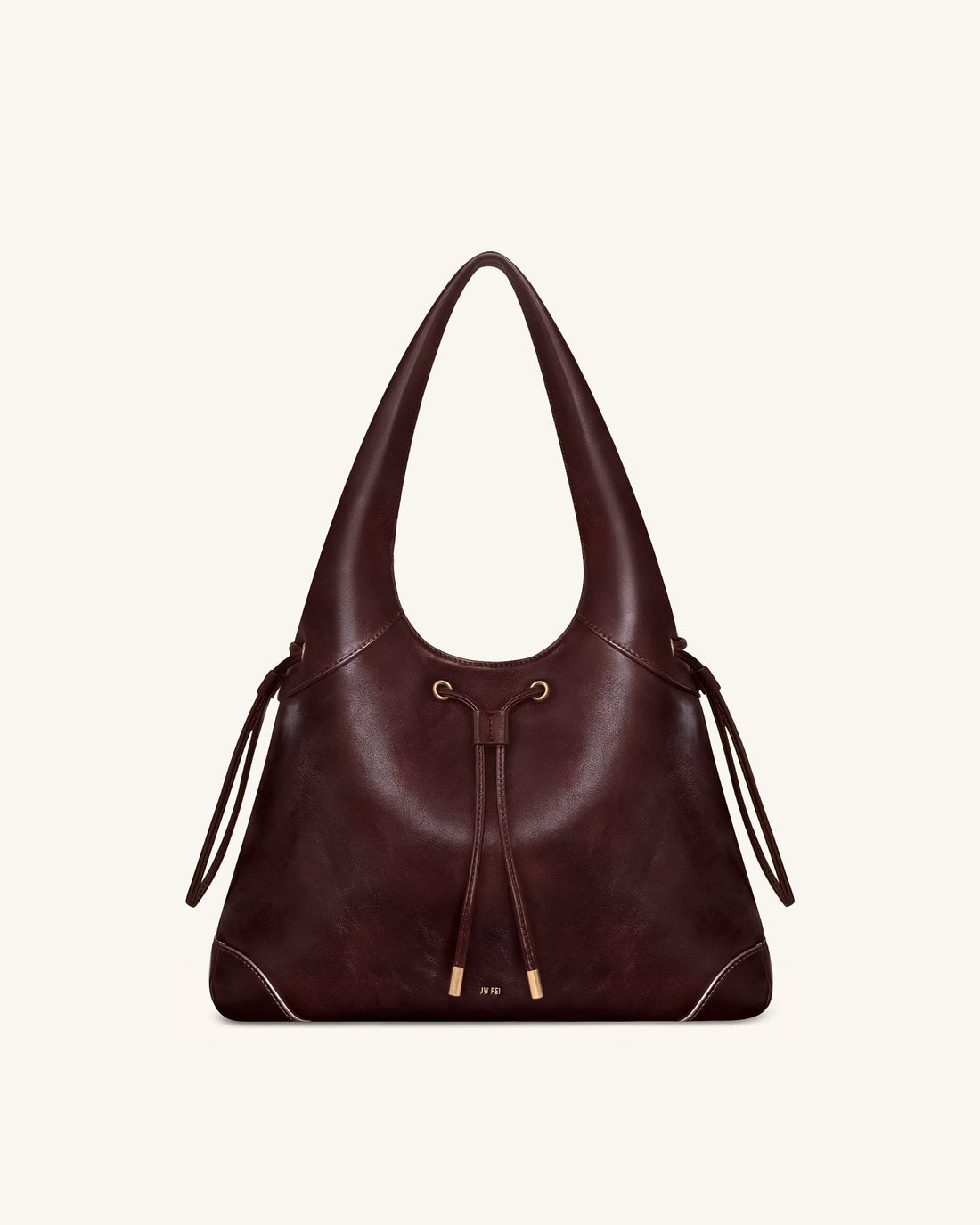 Celandra Drawstring Hobo Bag - Deep Burgundy