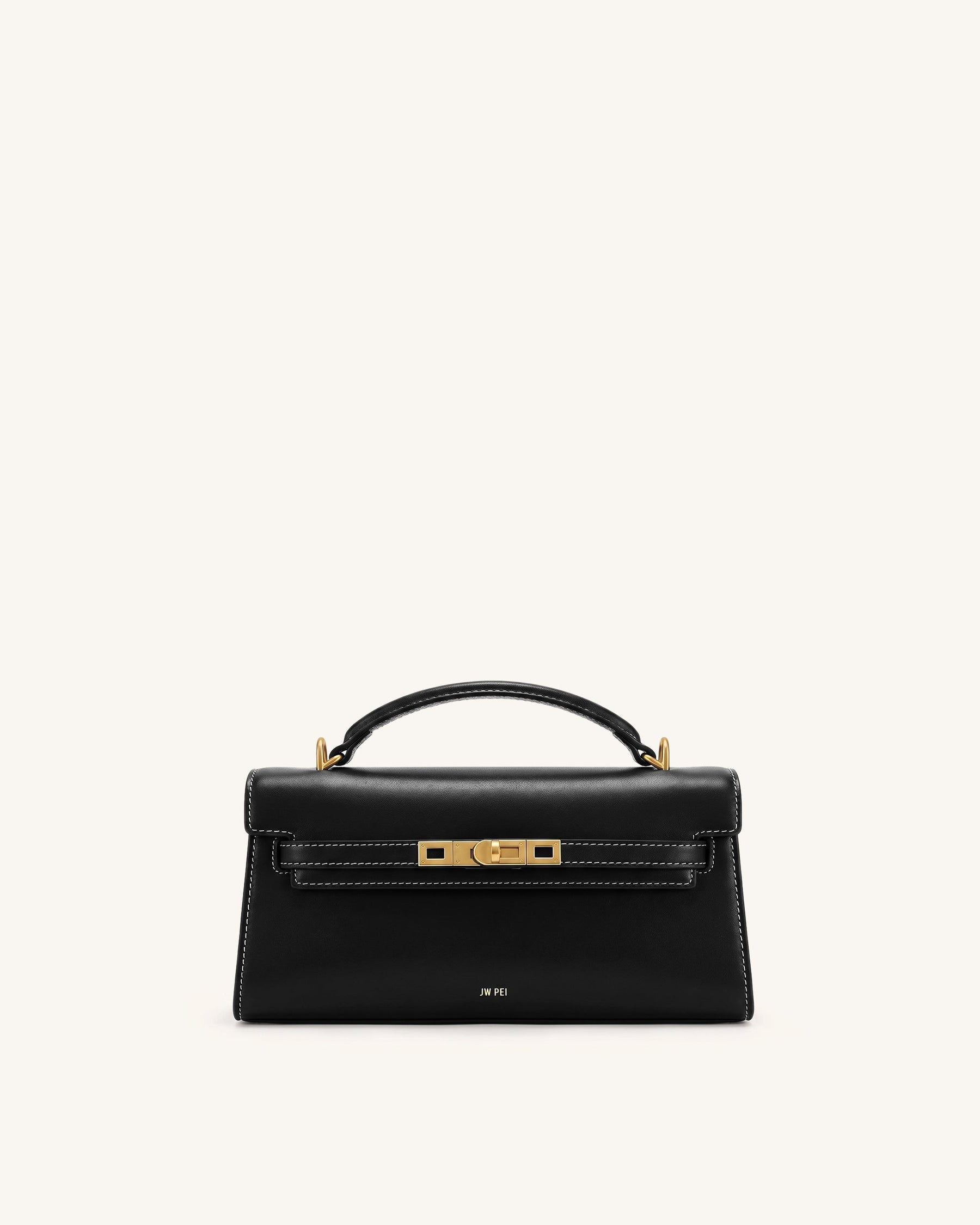 Noor Top Handle Bag - Ink Black