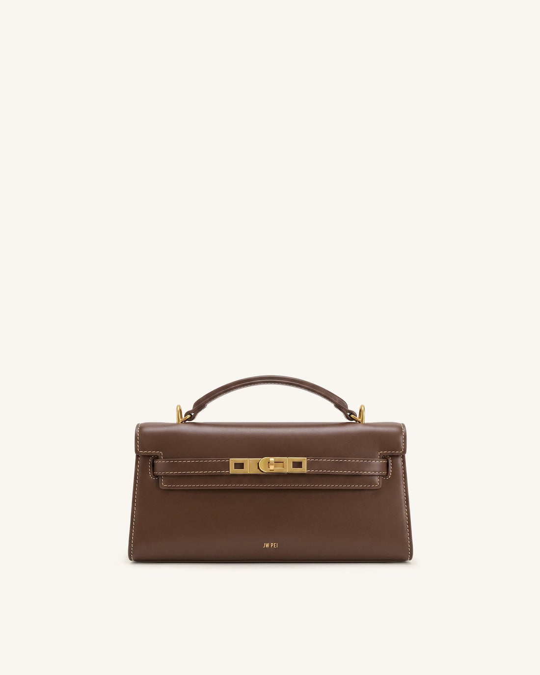 Noor Top Handle Bag - Amber Brown