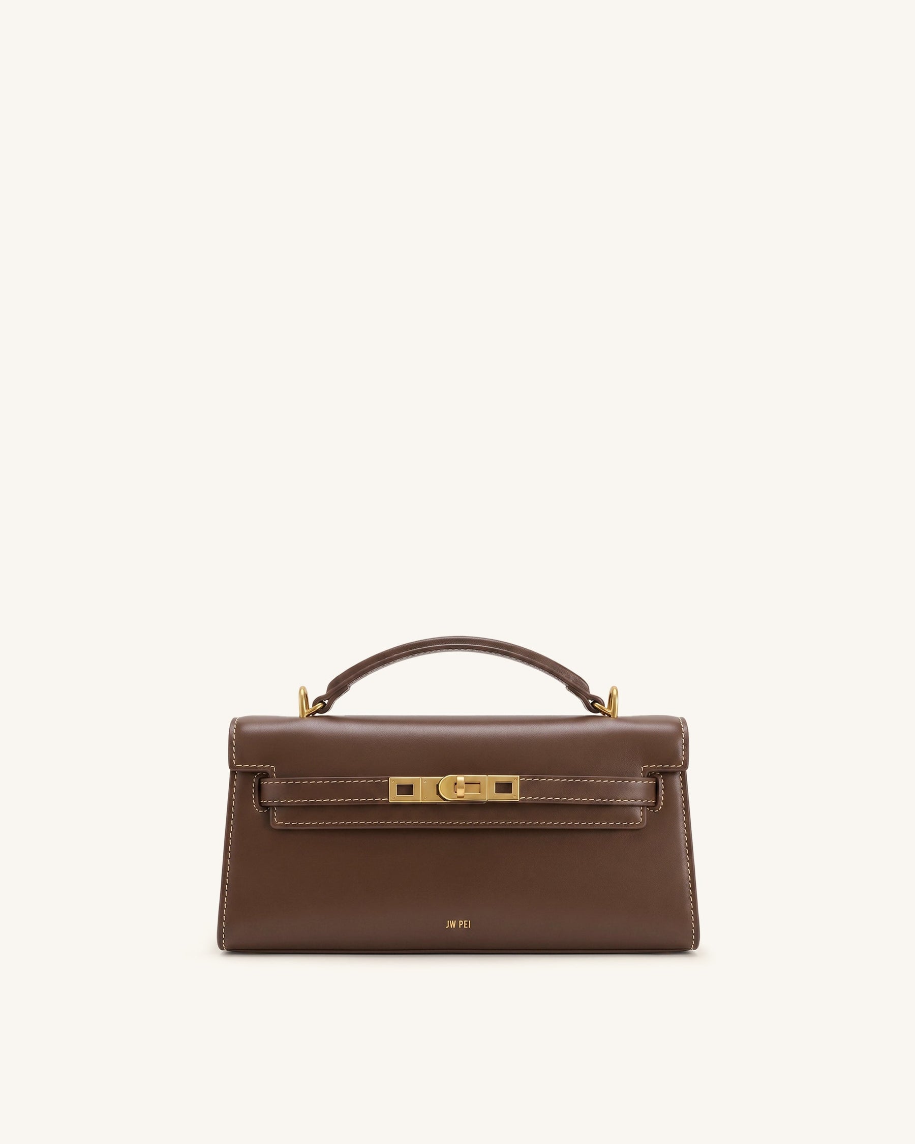Noor Top Handle Bag - Amber Brown