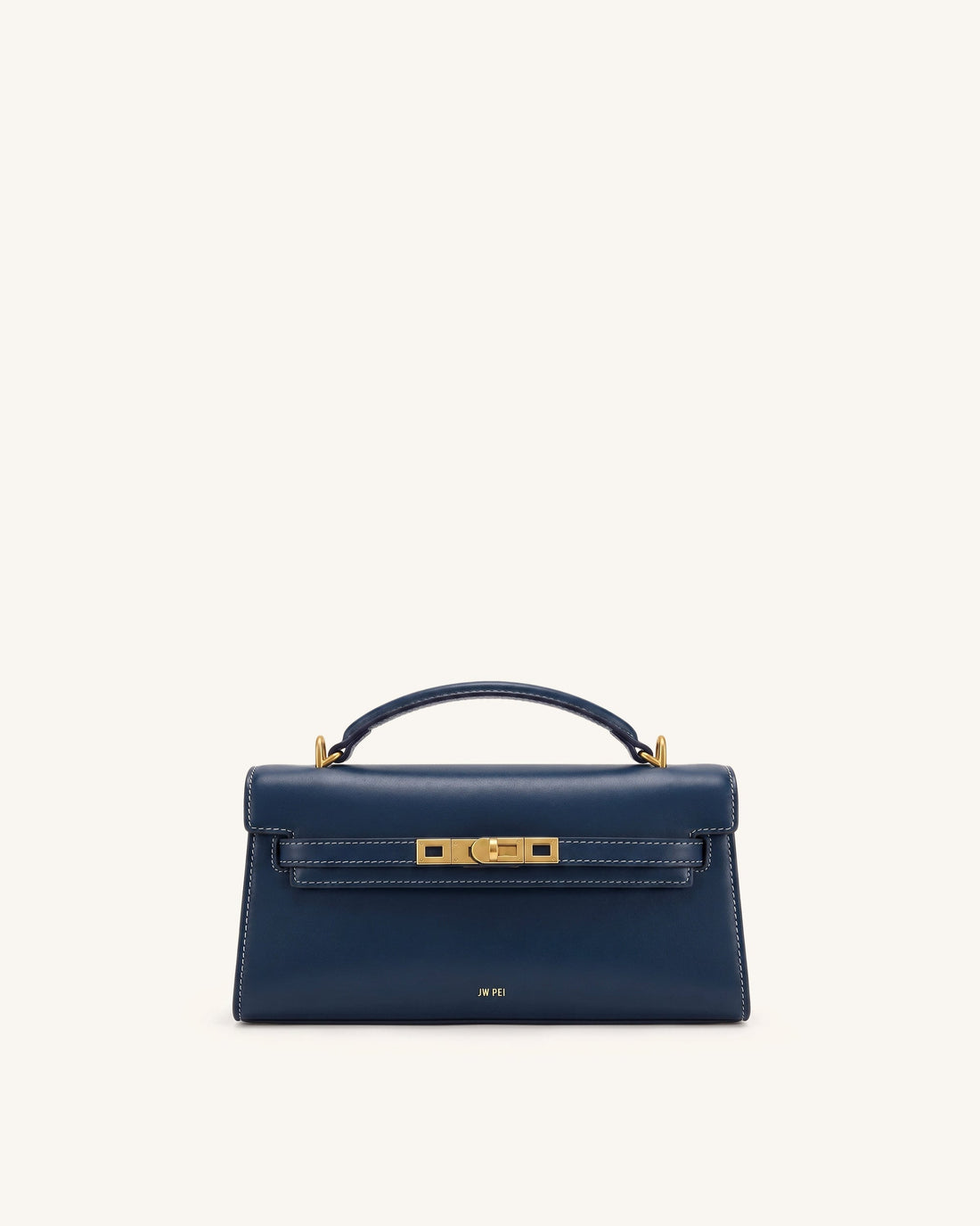 Noor Top Handle Bag - Navy Blue
