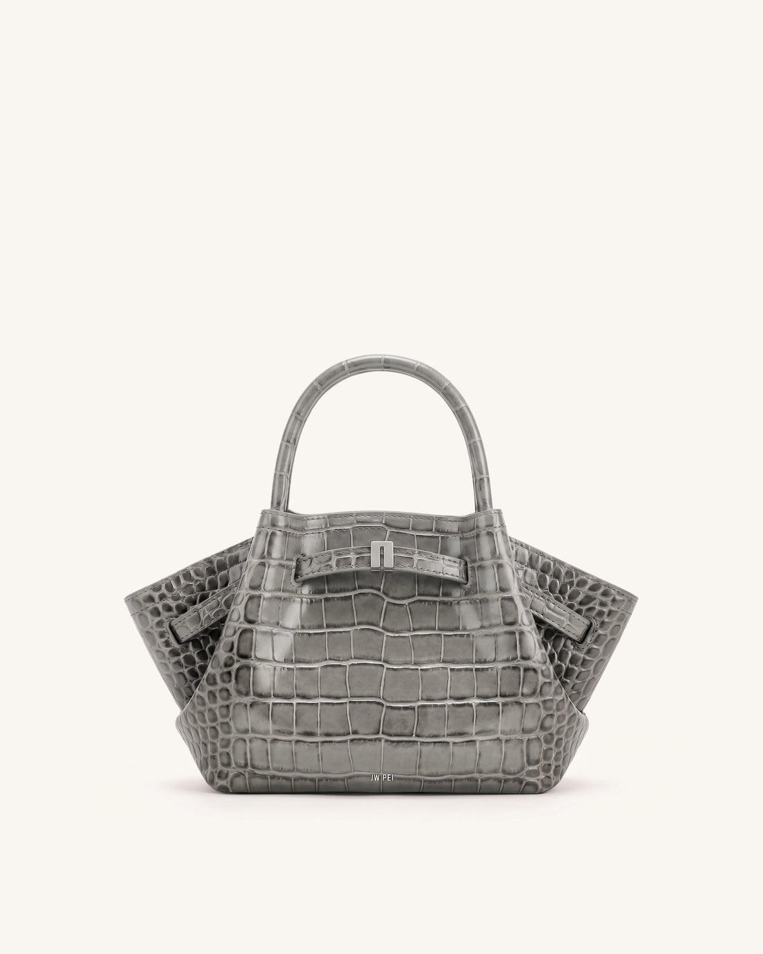 Hana Mini Tote Bag - Grey Croc