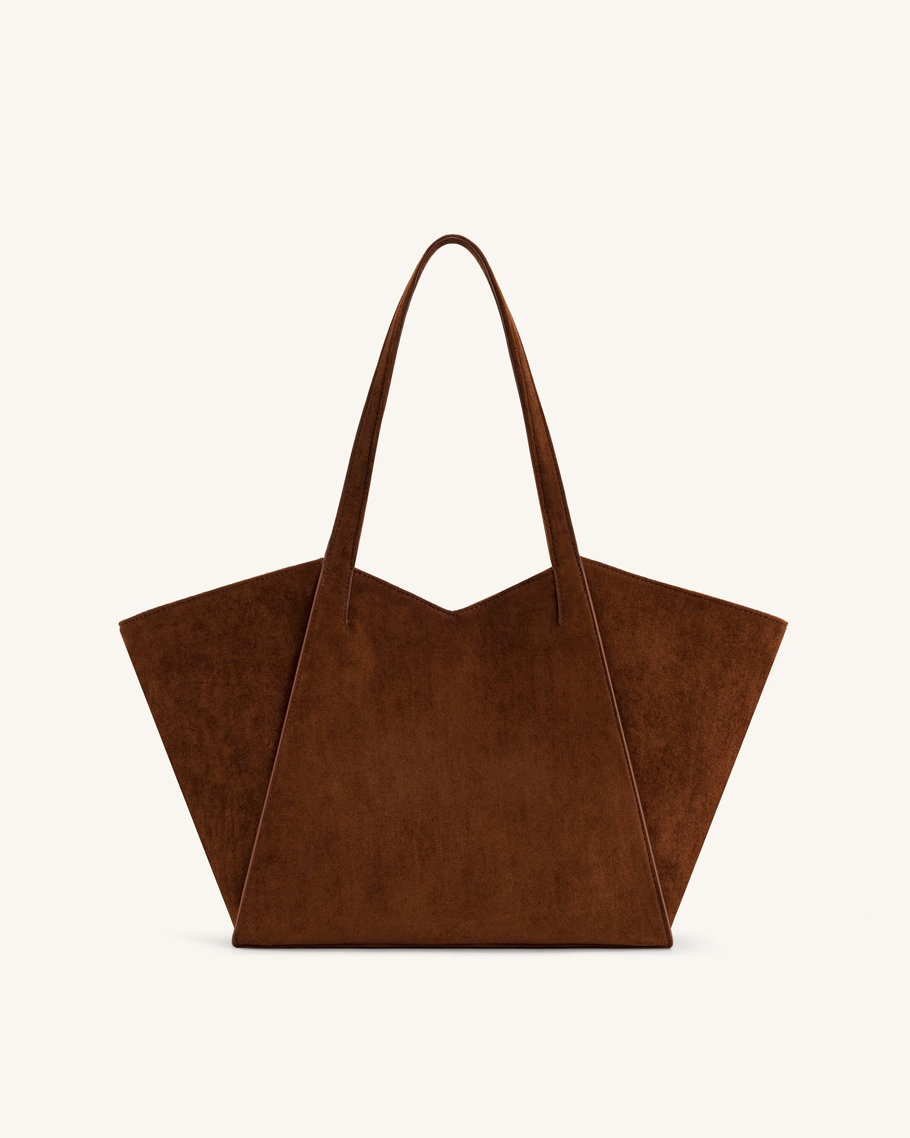 Kiana Large Capacity Tote Bag - Dark Brown