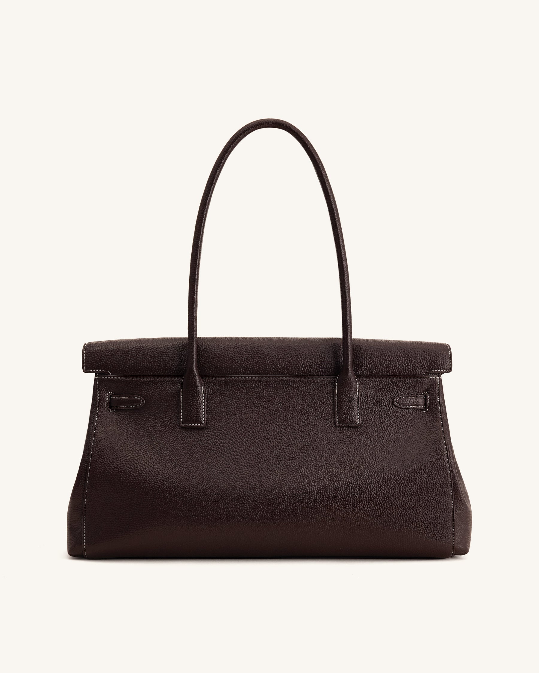 Yara Large Shoulder Bag - Dark Brown