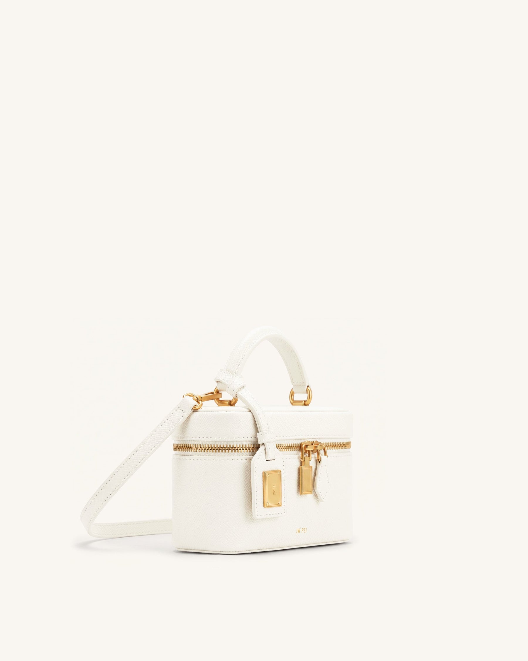 Cleo Box Shape Top Handle Bag - Off-white