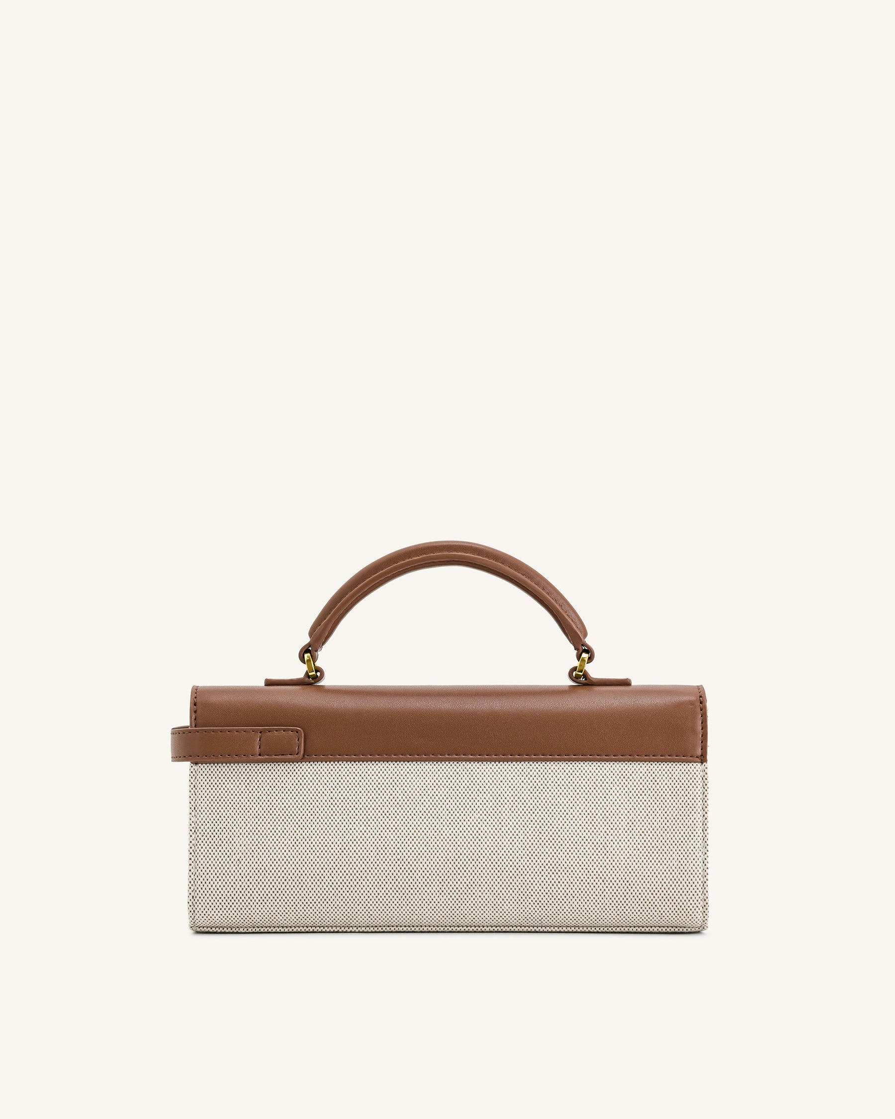Keyla Top Handbag - Brown Canvas