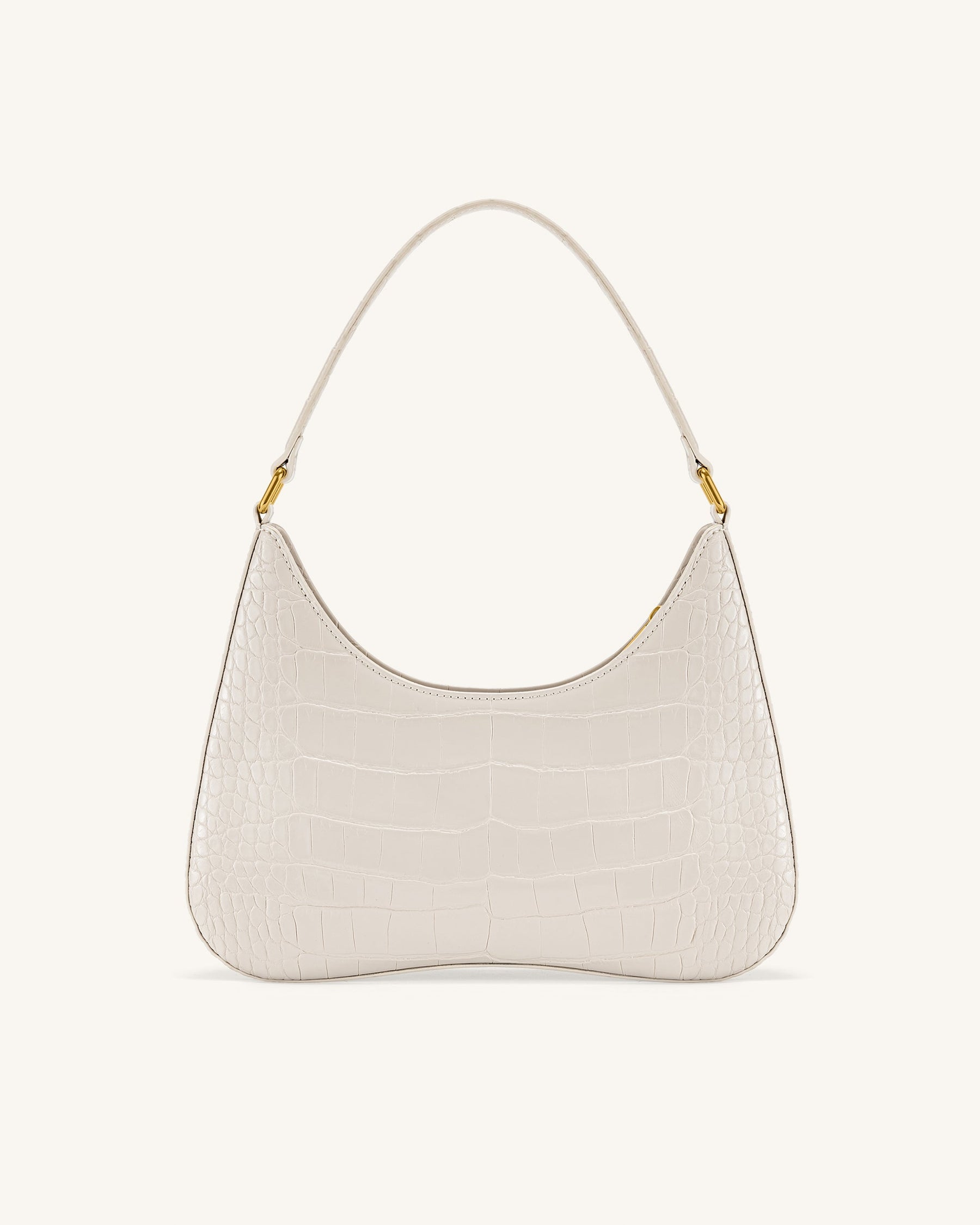 Ruby Shoulder Bag - White Croc