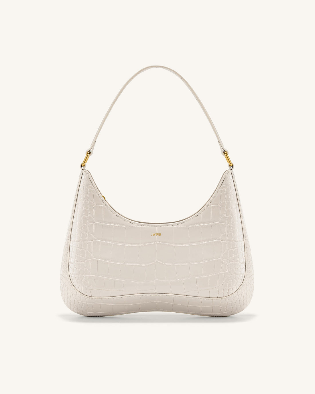 Ruby Shoulder Bag - White Croc
