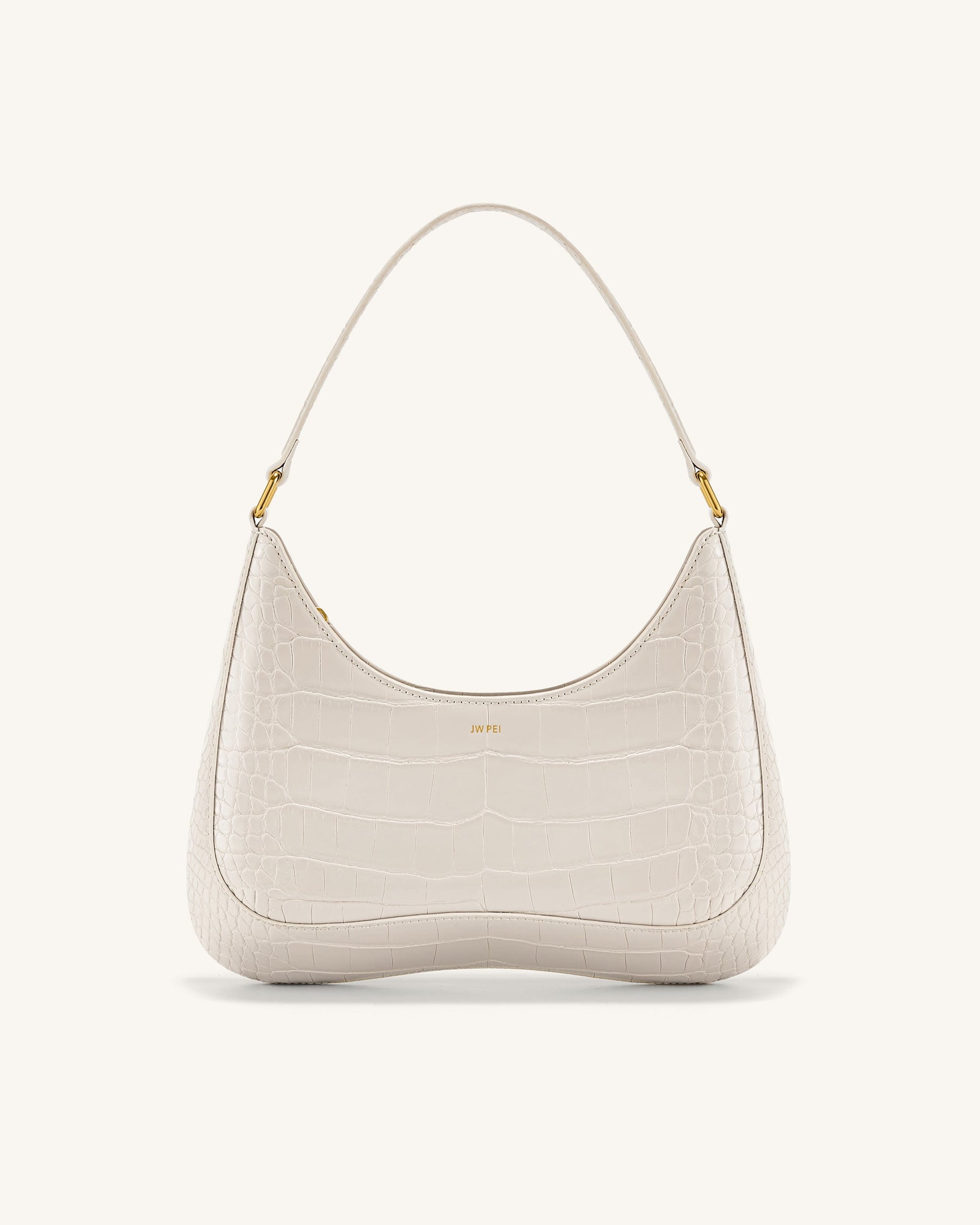 Ruby Shoulder Bag - White Croc