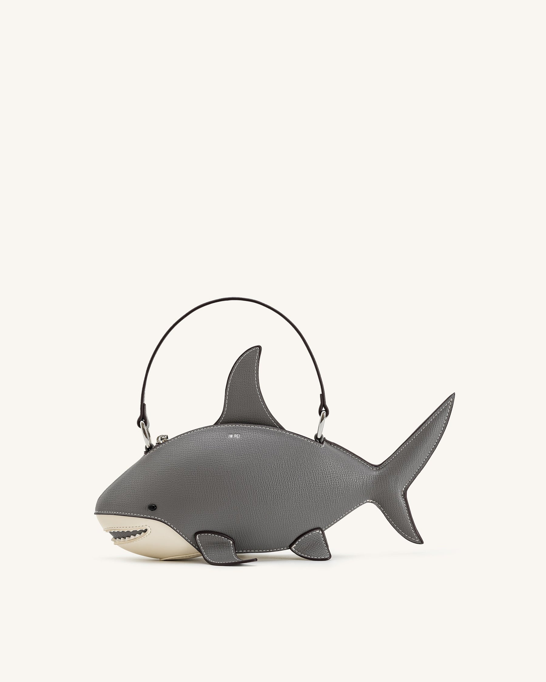 Nerys Shark Look Top Handle Bag - Grey