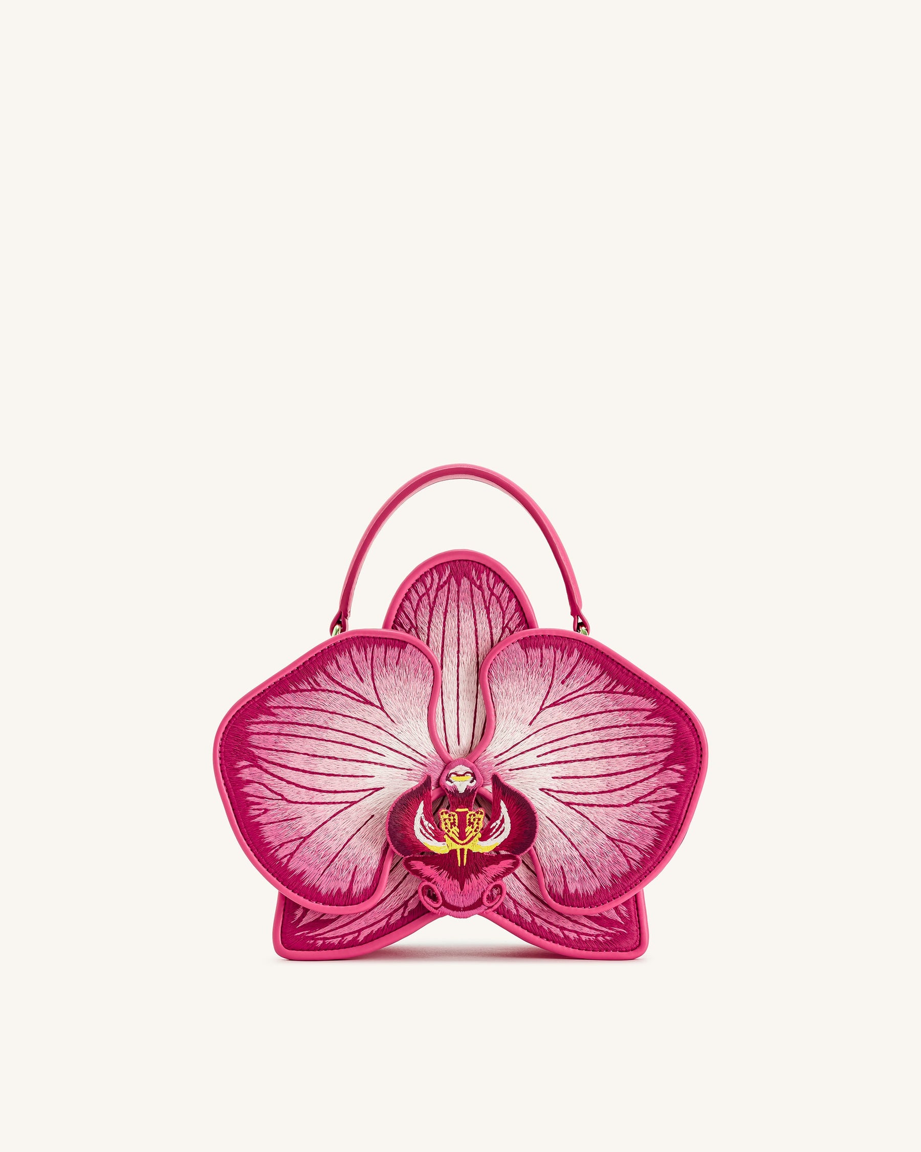 Flora Orchid Shaped Top Handle Bag - Pink