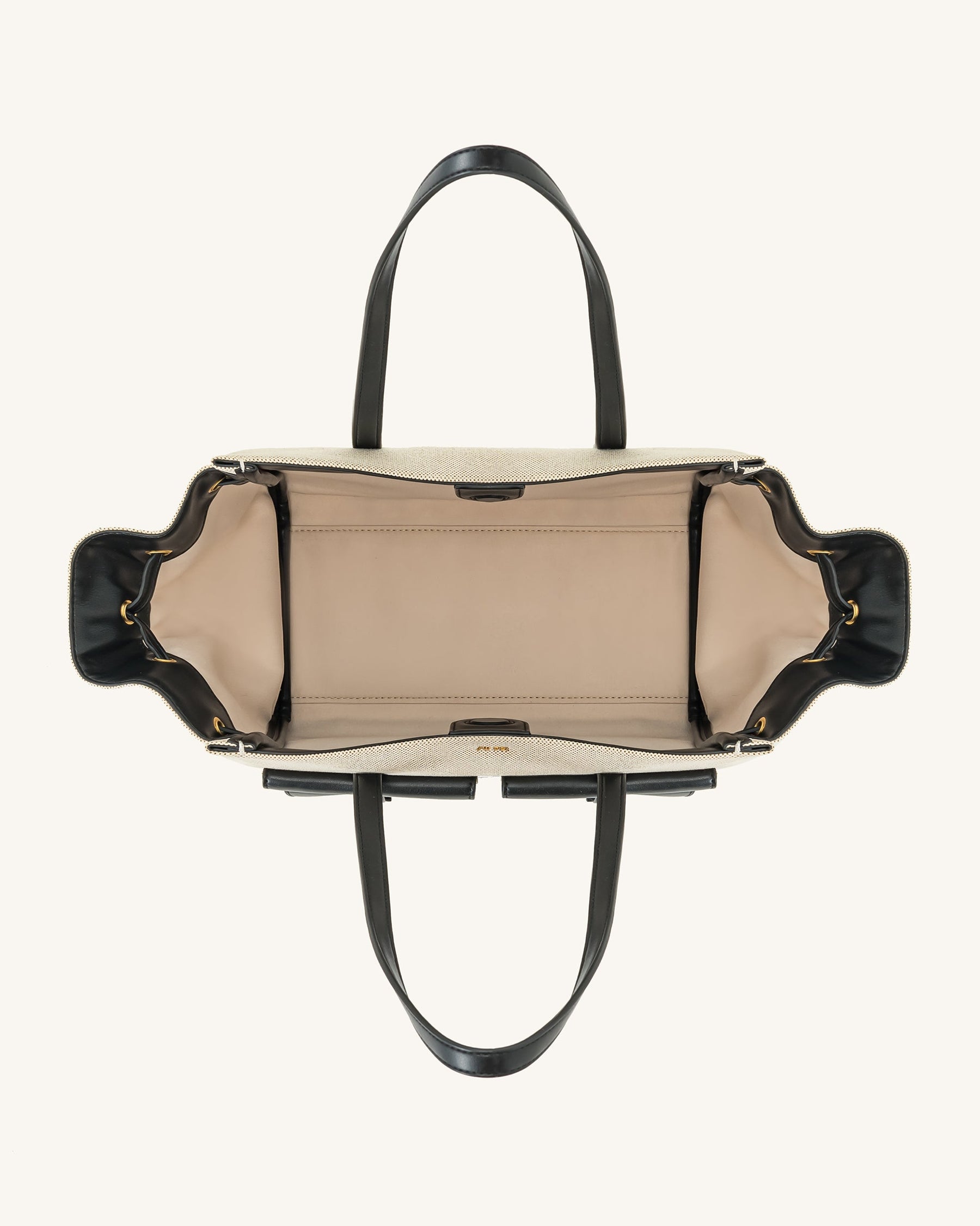 Linda Tote Bag - Black Canvas