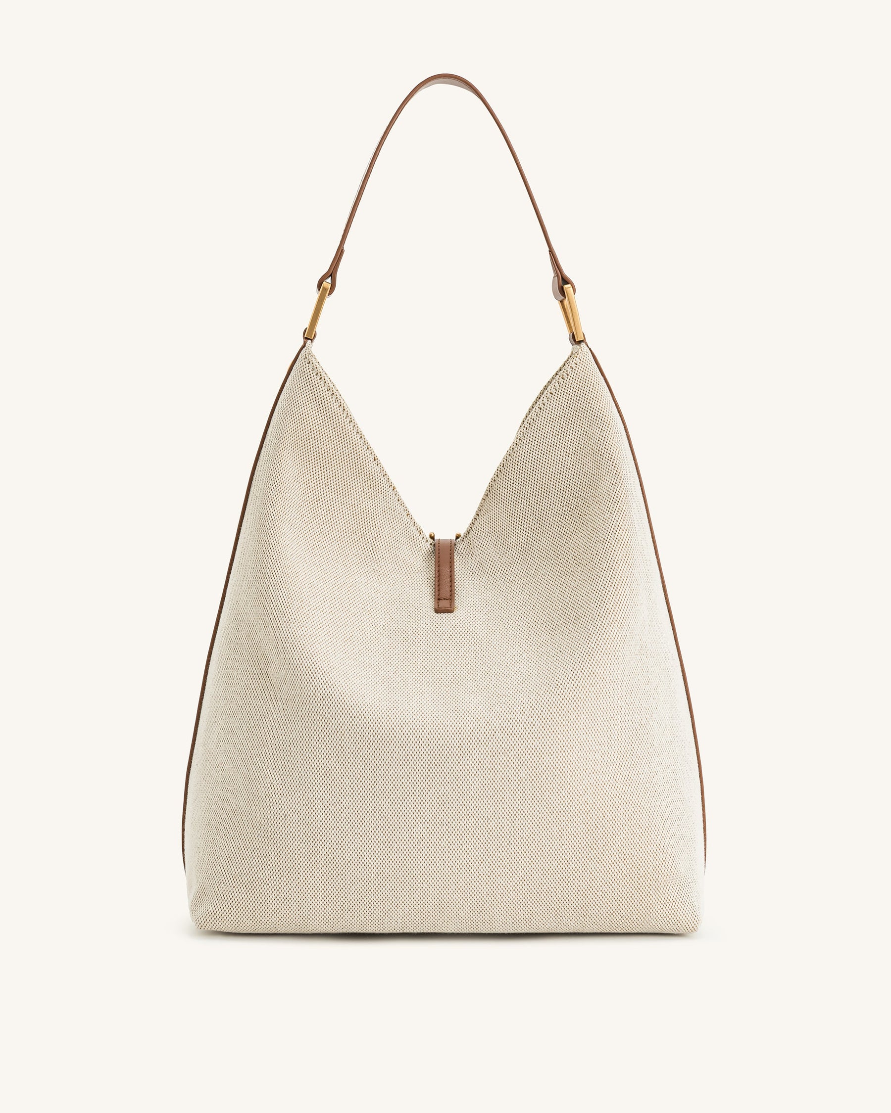 Aria Shoulder Bag - Brown Canvas