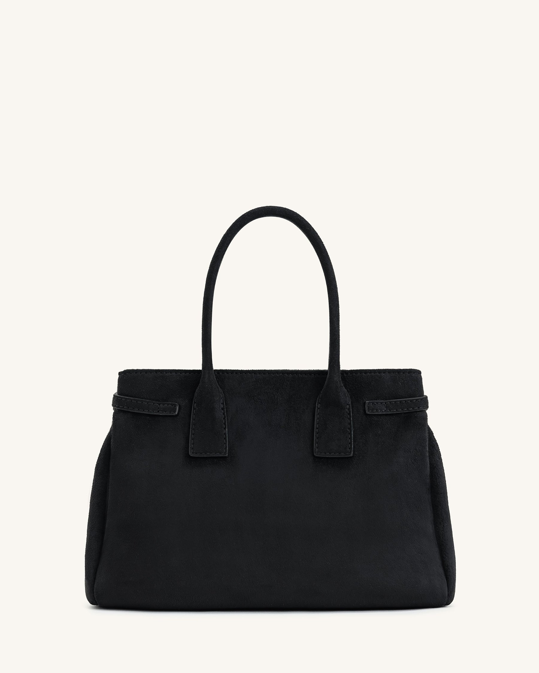 Miley Belt Embellished Tote Bag - Black