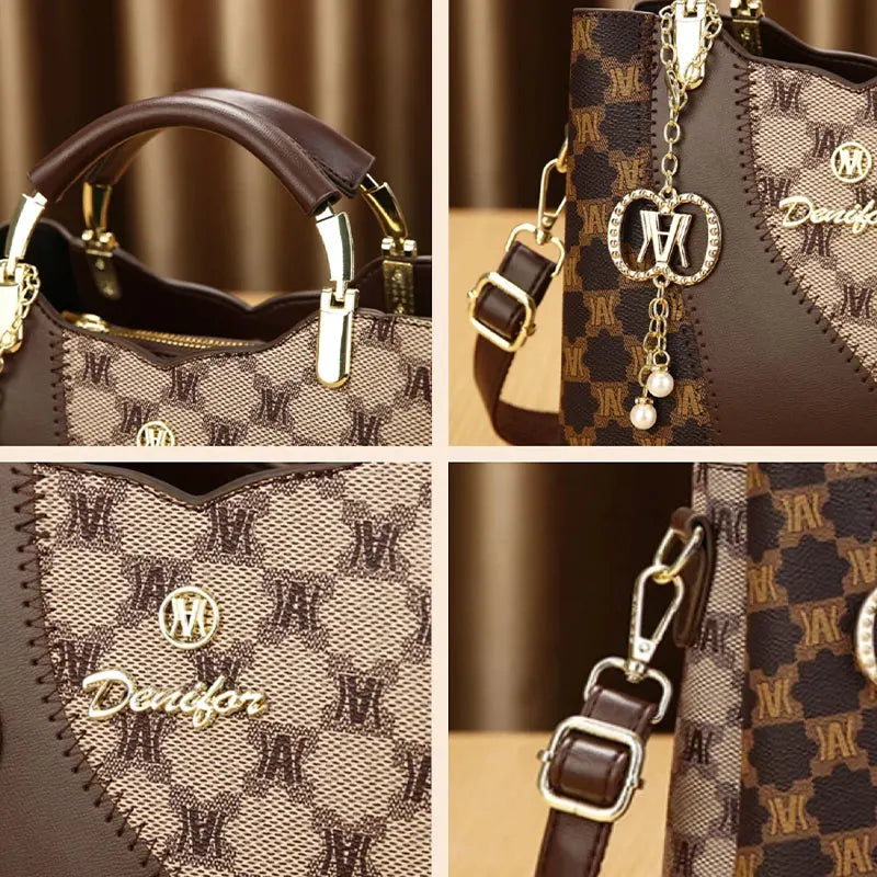 Premium Luxury Print 3-Piece Crossbody & Shoulder Bag Set