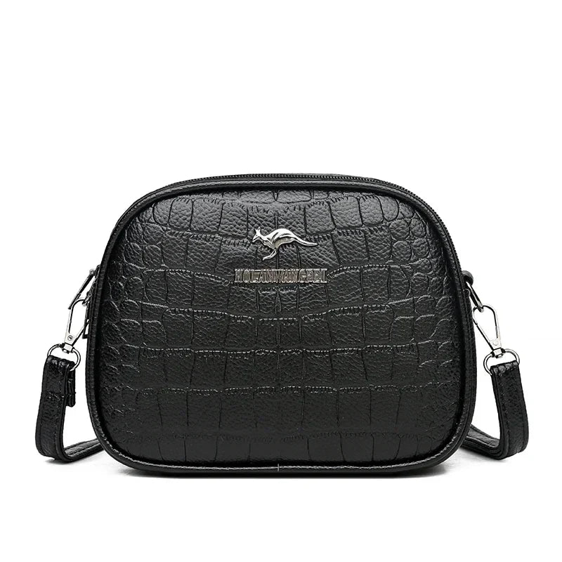 Crocodile Leather Crossbody Bag