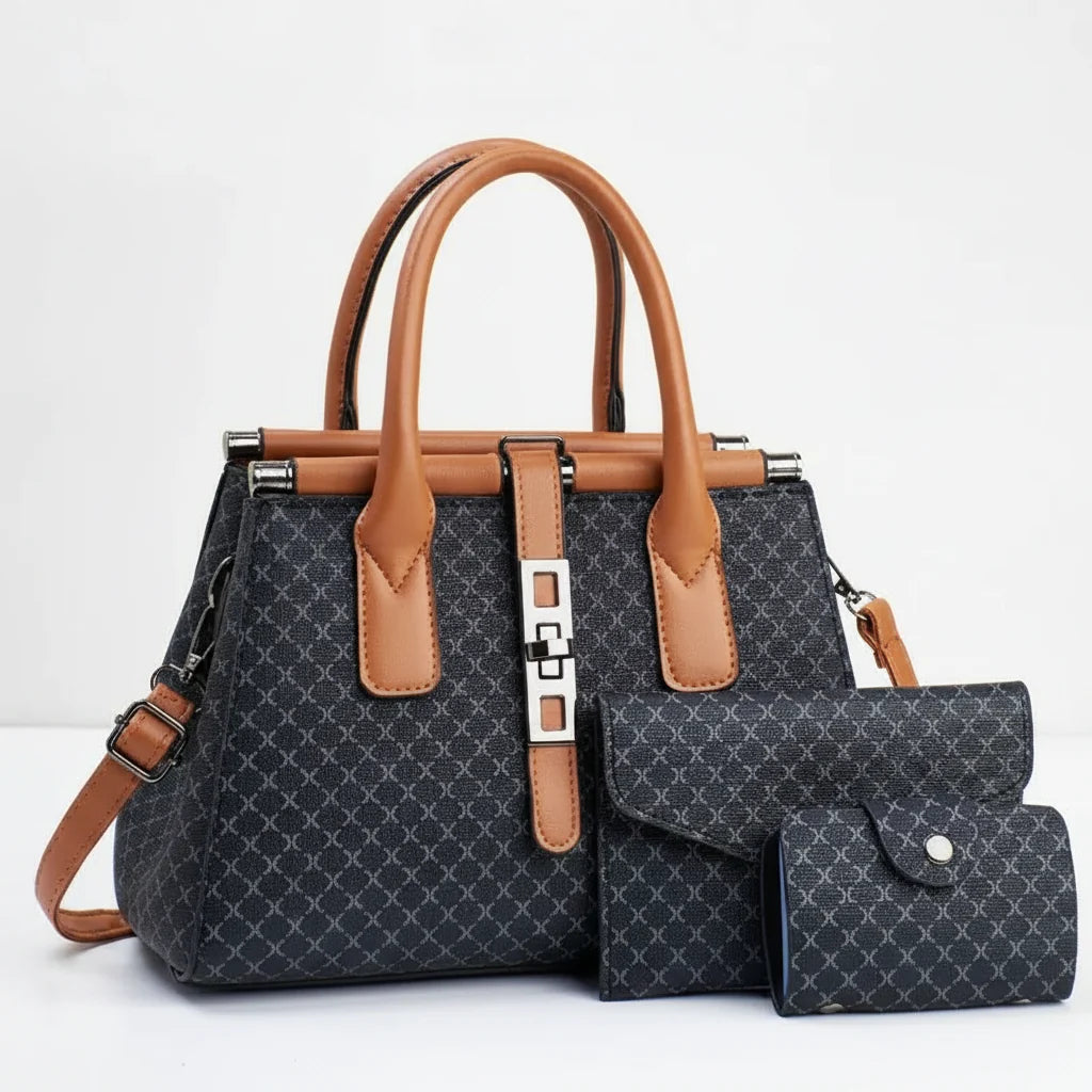 3-Piece Tote & Crossbody Bag Set