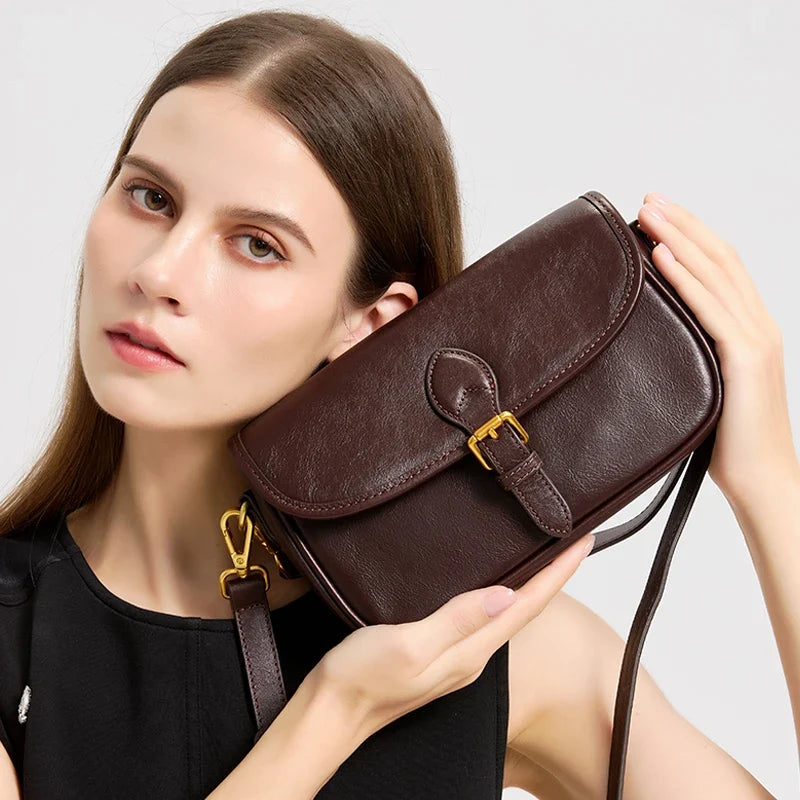 Vintage Multicolor Leather Crossbody