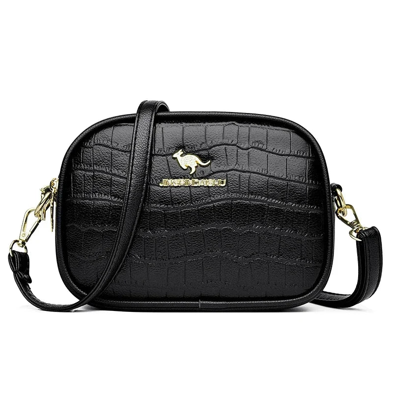 Crocodile Leather Crossbody Bag