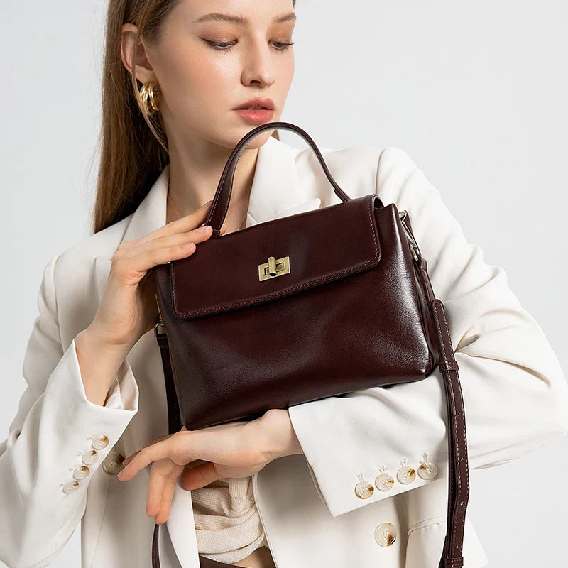 Eleanor Vintage Oil Wax Satchel
