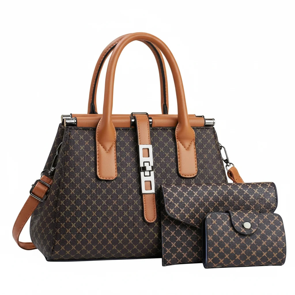 3-Piece Tote & Crossbody Bag Set