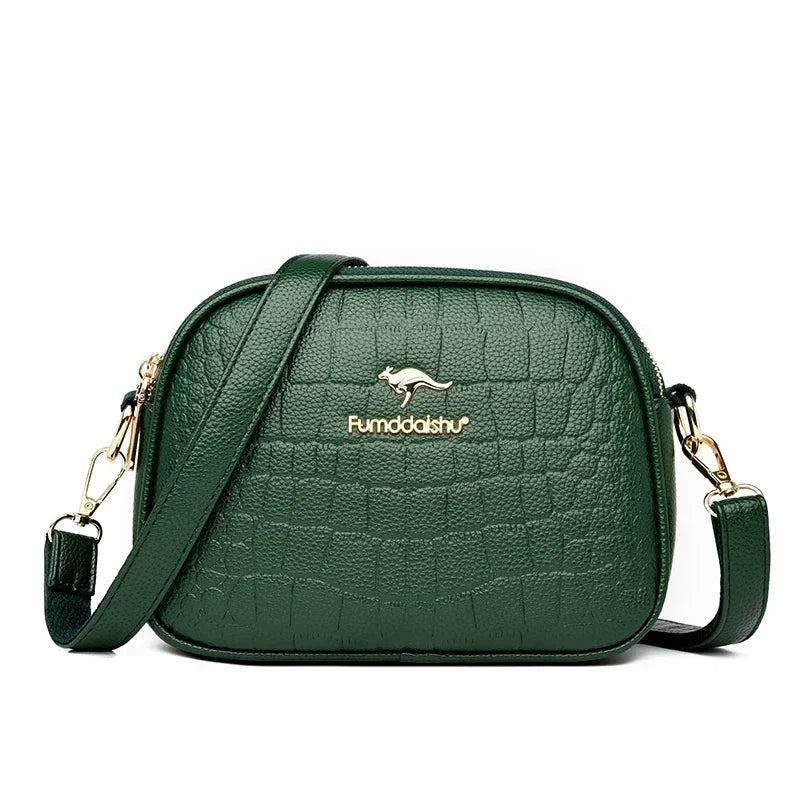 Crocodile Leather Crossbody Bag