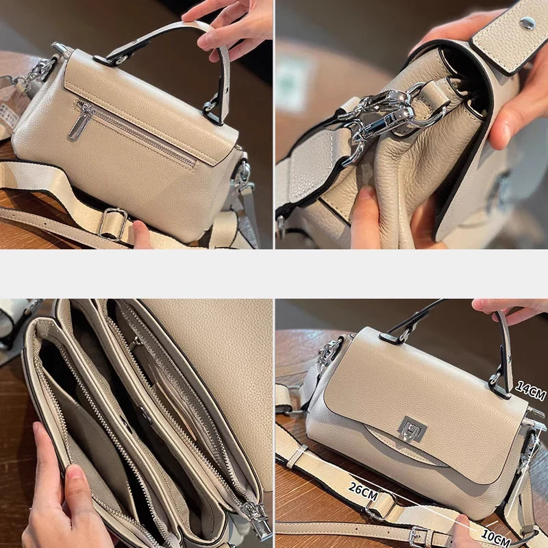 Genuine Leather Crossbody Bag
