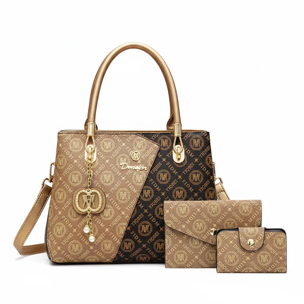 Premium Luxury Printed Large Capacity Commuter Handbag