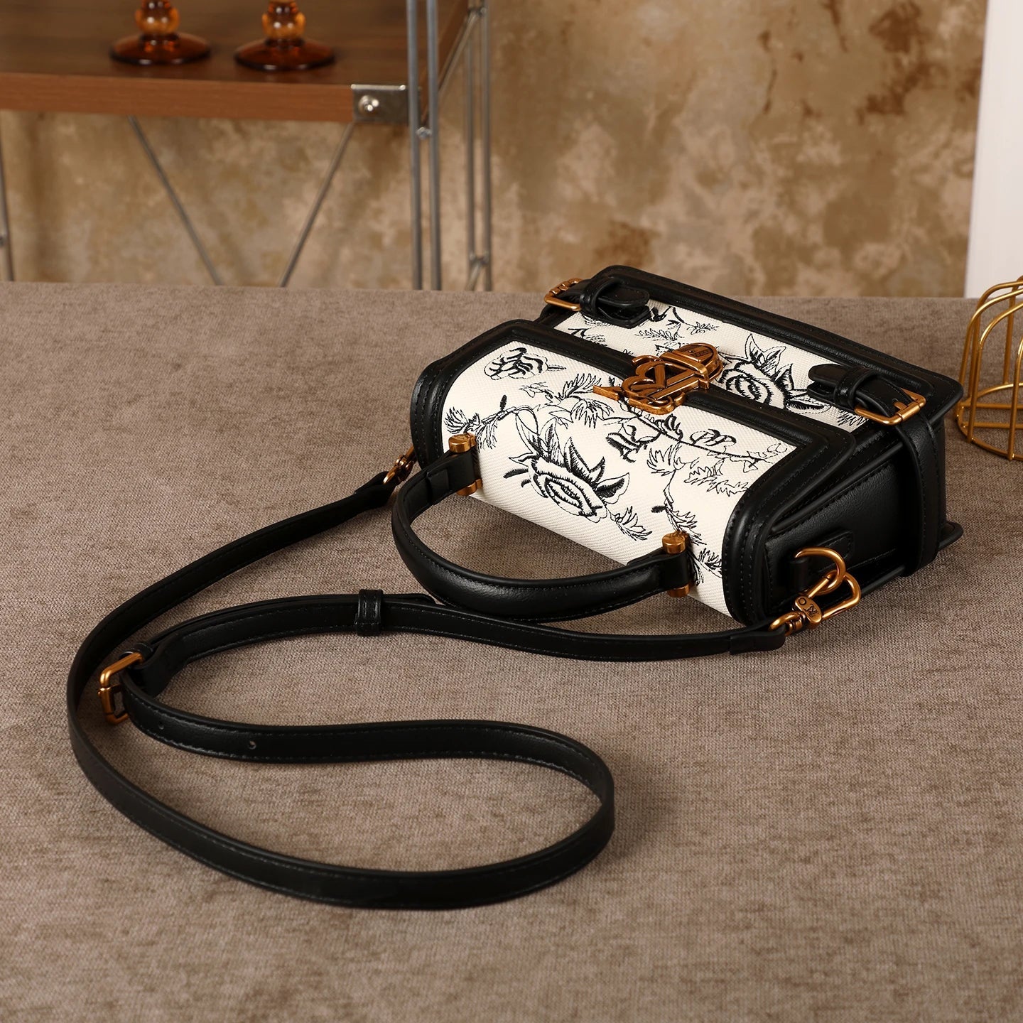 Embroidered Niche Crossbody Bag
