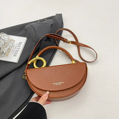 brown saddle bag