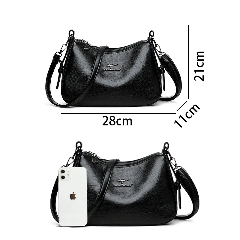Minimalist Leather Crossbody Bag