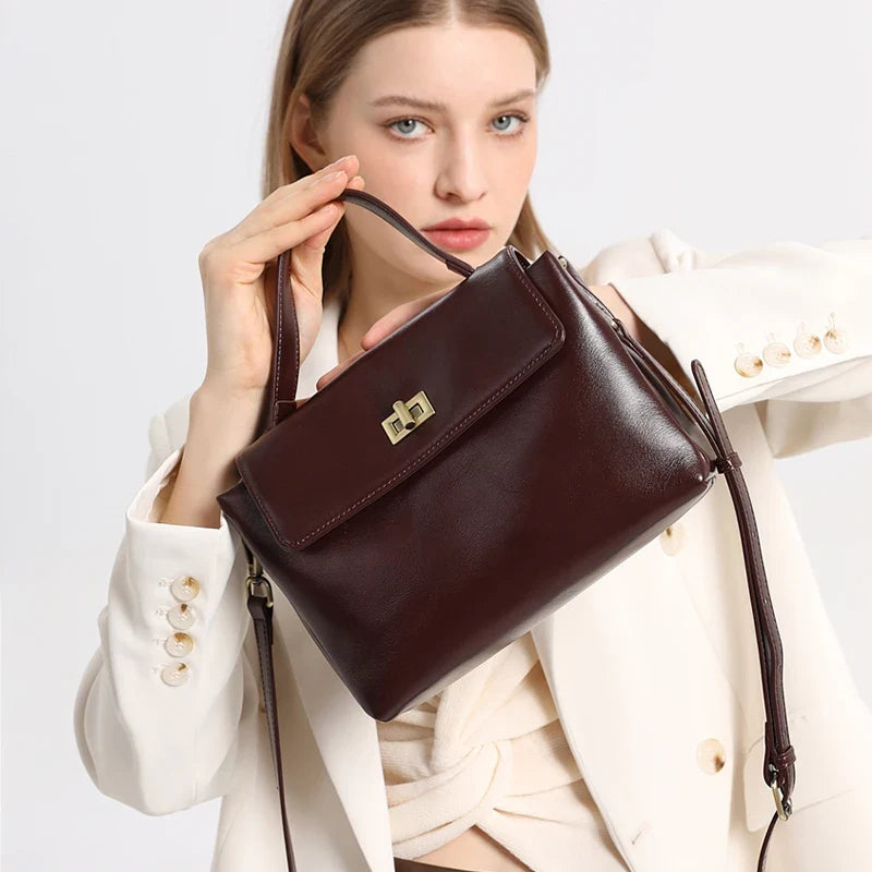 Eleanor Vintage Oil Wax Satchel