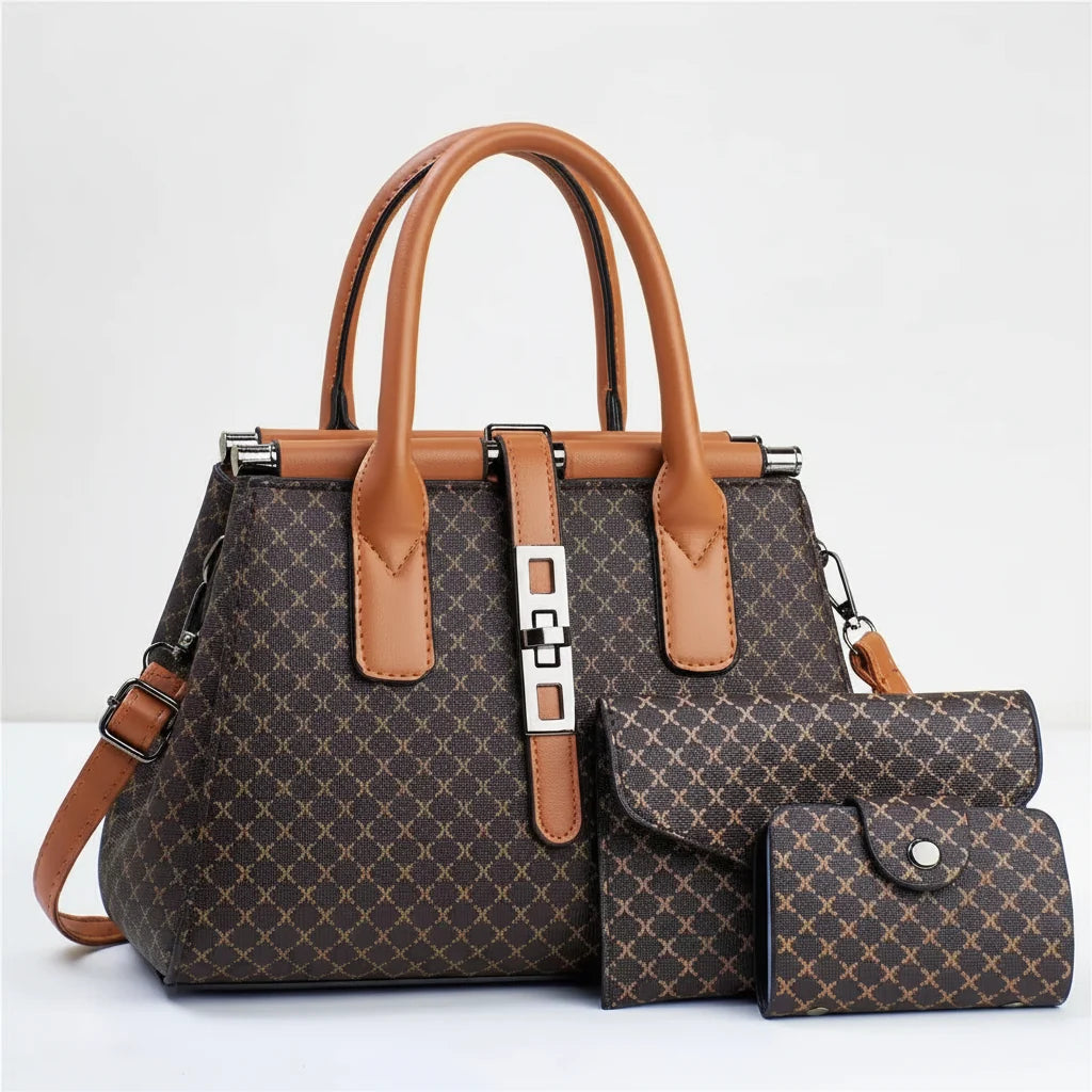 3-Piece Tote & Crossbody Bag Set