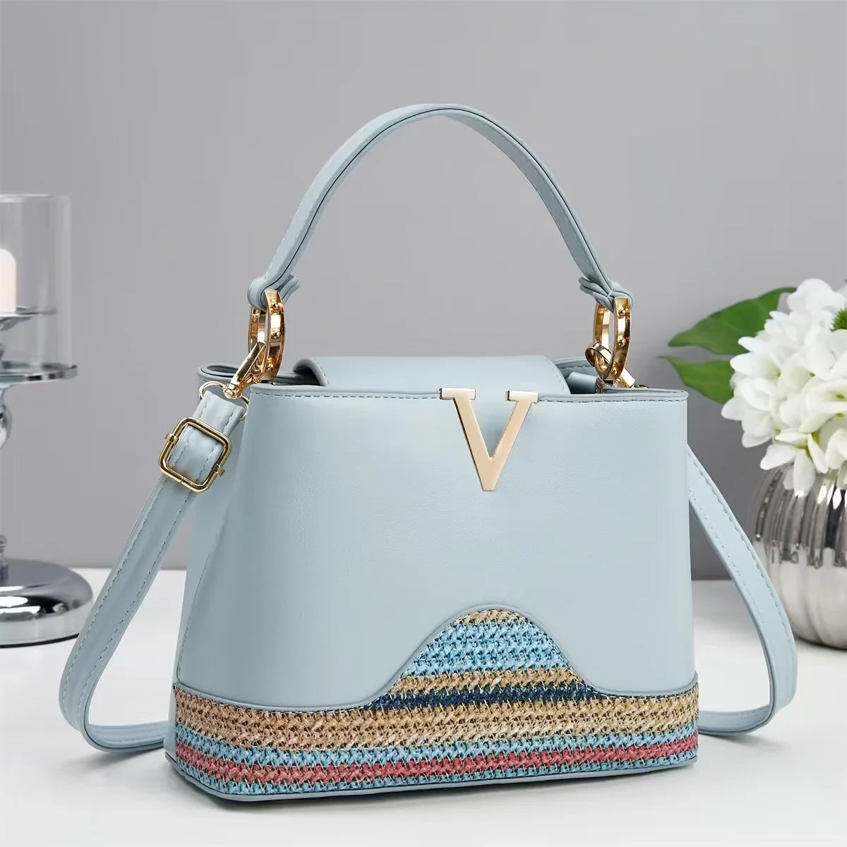 Sofia Luxury Monogram Shoulder Bag