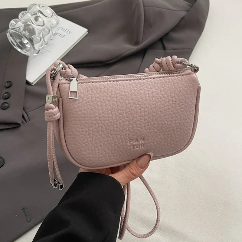 Solid Color Crossbody Bag