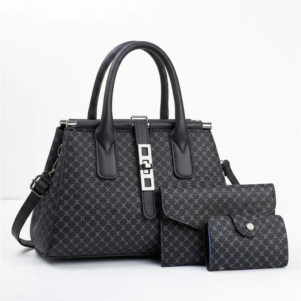 3-Piece Tote & Crossbody Bag Set
