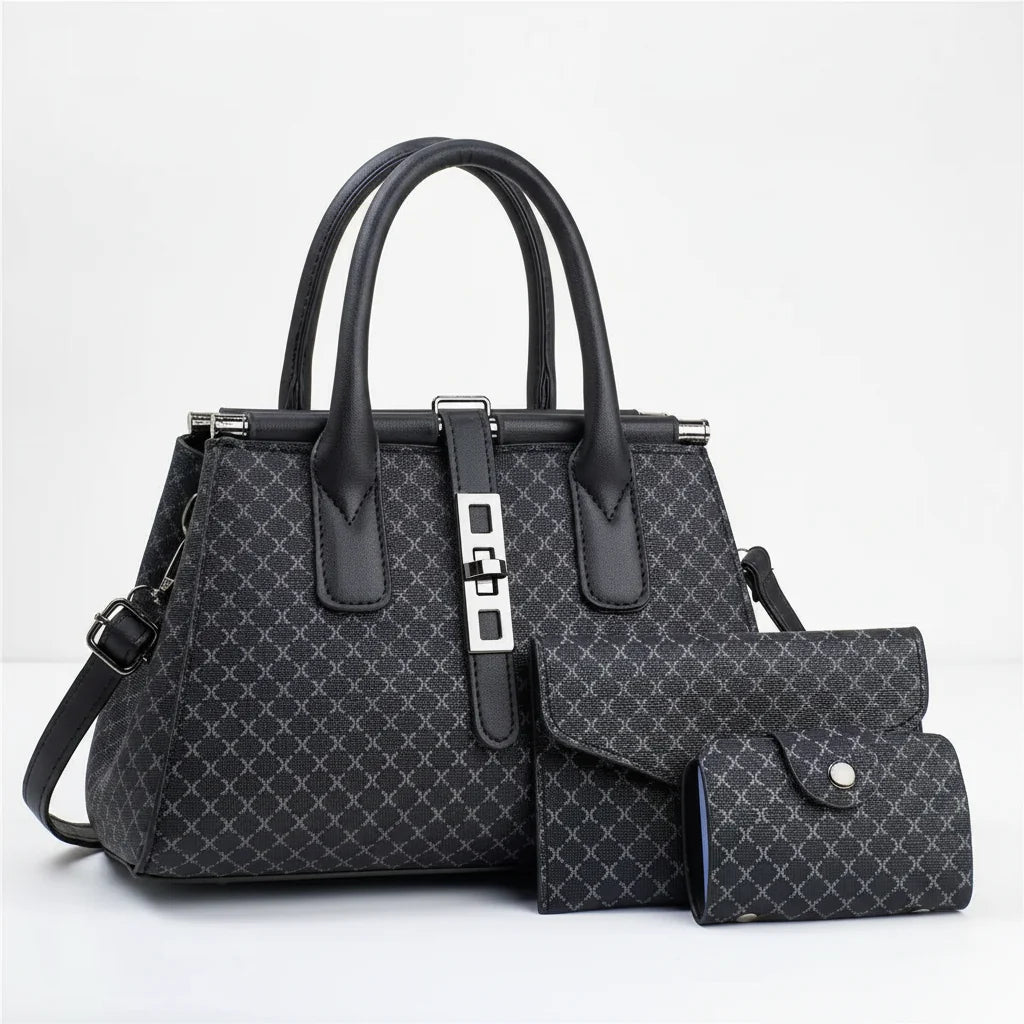 3-Piece Tote & Crossbody Bag Set