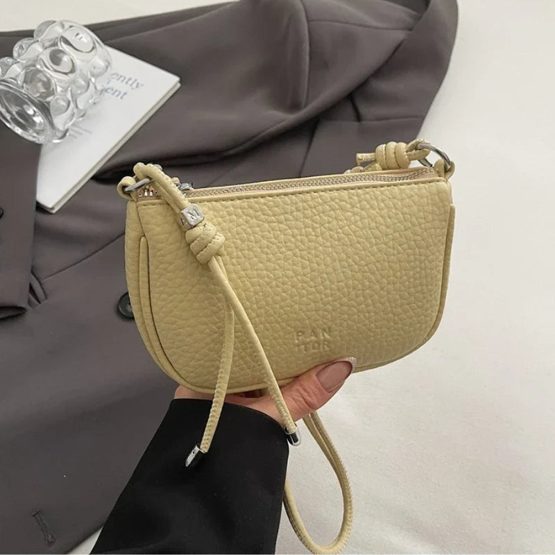 Solid Color Crossbody Bag