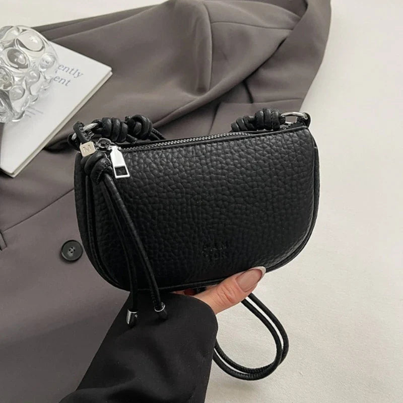 Solid Color Crossbody Bag