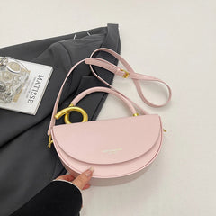 pink saddle bag