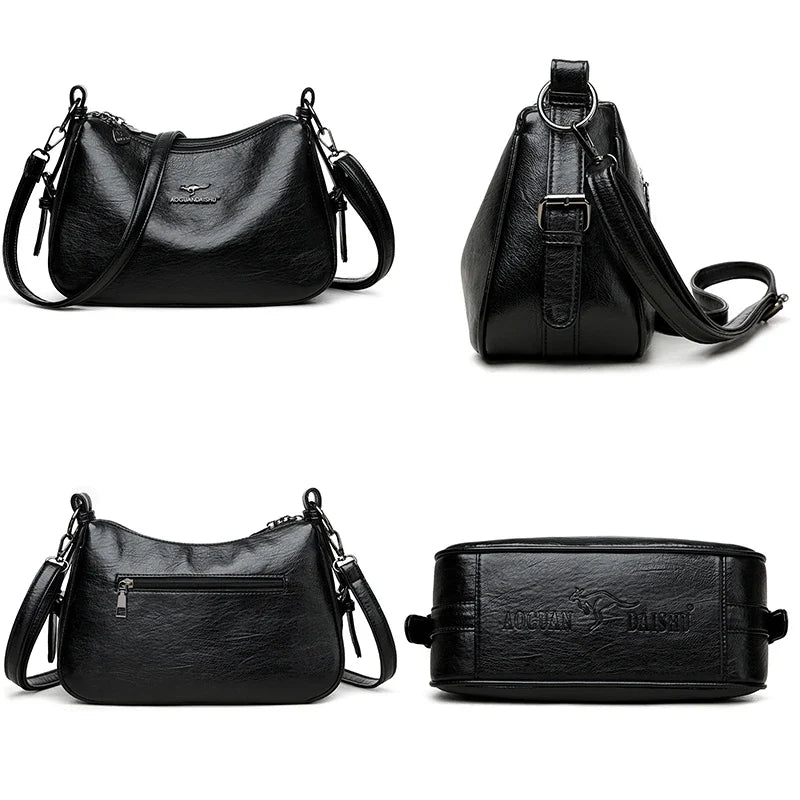 Minimalist Leather Crossbody Bag