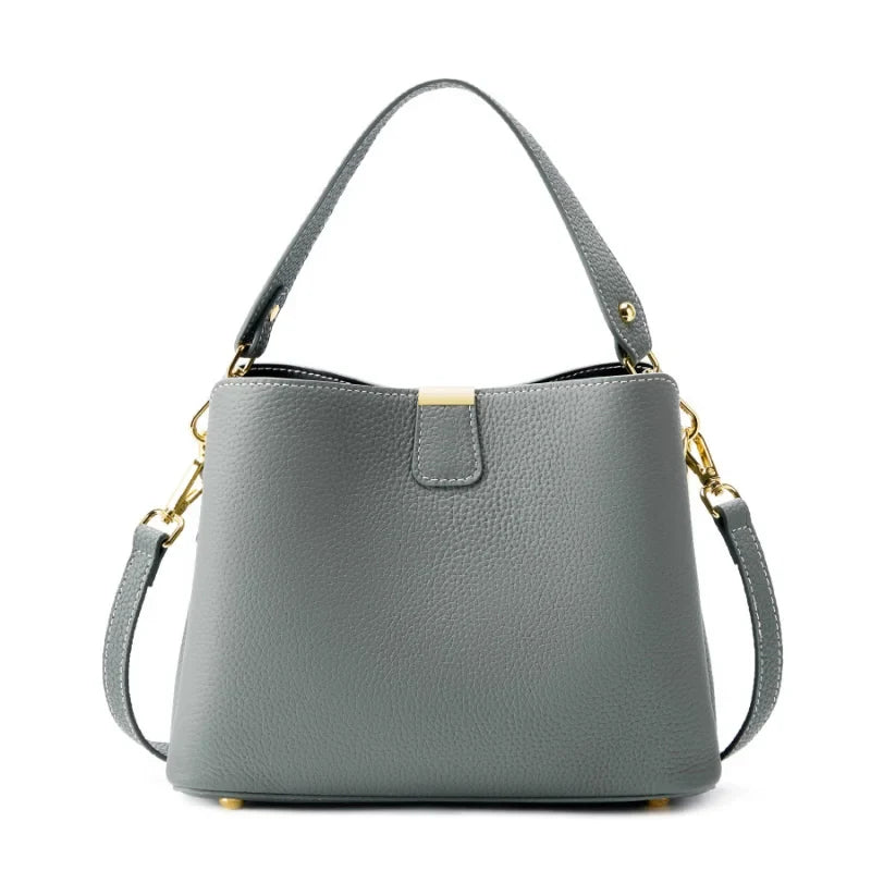Aurora Genuine Leather Large Shoulder Bag