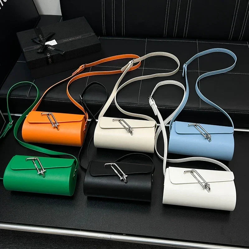 Green Orange Saddle Bag