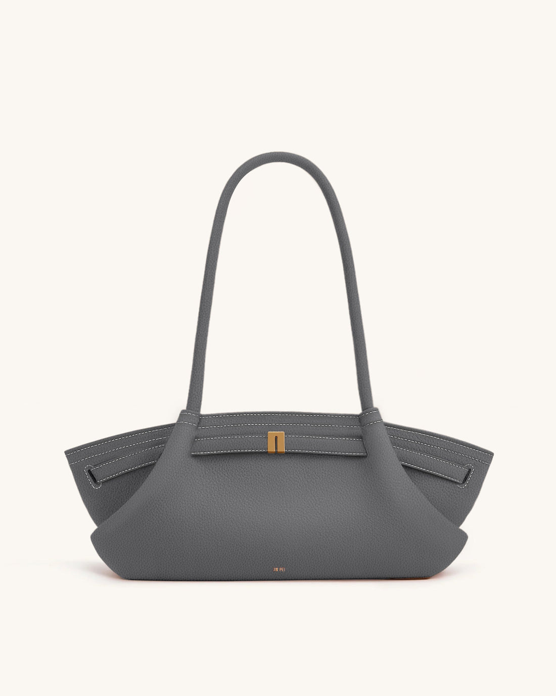 Hana Wide Tote Bag - Grey