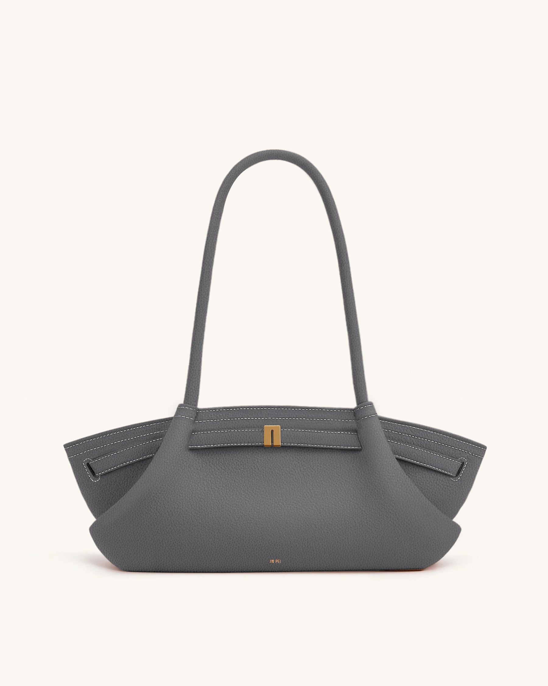 Hana Wide Tote Bag - Grey